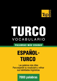 Vocabulario español-turco - 7000 palabras más usadas