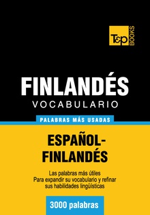 Vocabulario español-finlandés - 3000 palabras más usadas