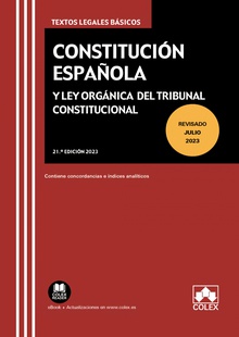 Constitucion espaoola y ley organica del tribunal constitucional 2023