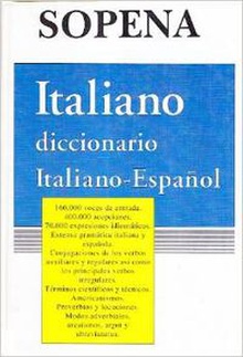 Sopena diccionario italiano español/español italiano (2 Tomos)