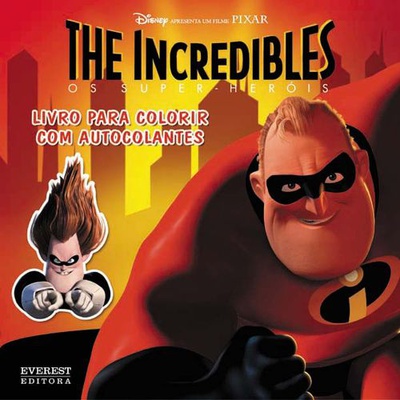 Incredibles: os super-heróis: livro para colorir com autocolantes