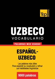 Vocabulario español-uzbeco - 9000 palabras más usadas