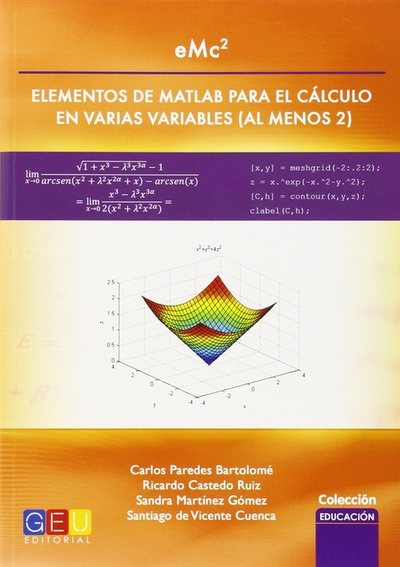 eMc2 elementos de Matlab para el cálculo en varias variables AL MENOS 2