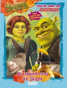 Shrek 4: os companheiros de shrek: livro de colorir com autocolantes