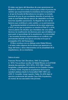 APRENDER ARQUITECTURA ENSEÑANDO CON RAFAEL MONEO Lecciones en Barcelona 1965-1980